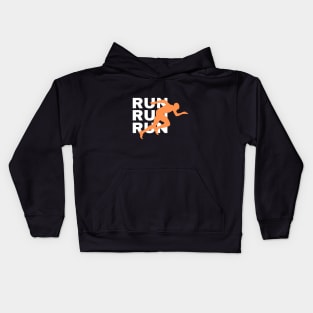 runner and outdoor sports Kids Hoodie